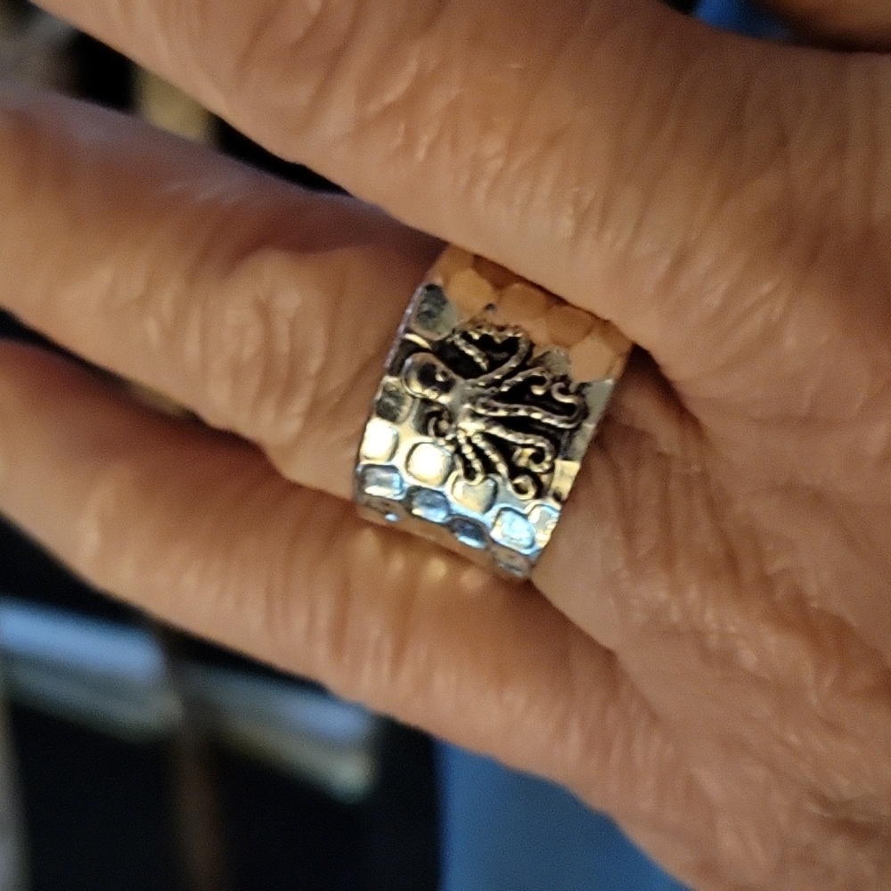 Sterling Silver Kraken Ring